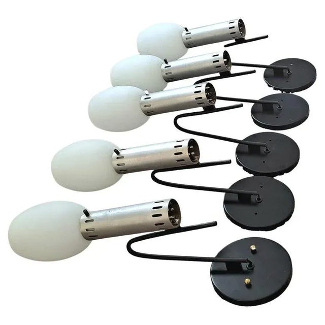 Italian Wall Sconces by Stilnovo - Set of 5 For Sale - Image 11 of 11