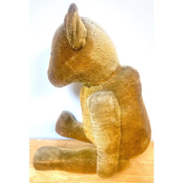 Early 20th Century American Mohair & Straw Jointed Cone Nose Teddy Bear, 'Franklin' For Sale - Image 5 of 7