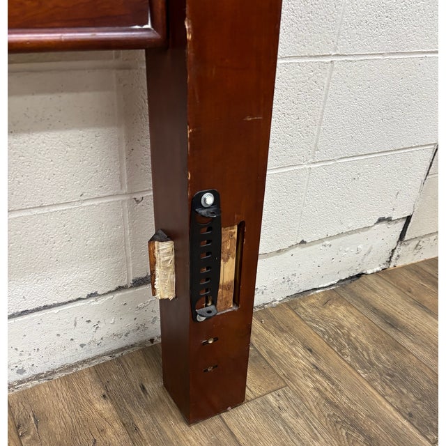 King Size Traditional Carved Pinecone Finial Poster Headboard For Sale - Image 10 of 10