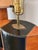 Pair Mid Century Modern Stitched Two Tone Leather Wrapped Table Lamps For Sale - Image 4 of 7