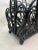 Boho Chic Black Painted Rattan Magazine Rack For Sale - Image 9 of 12