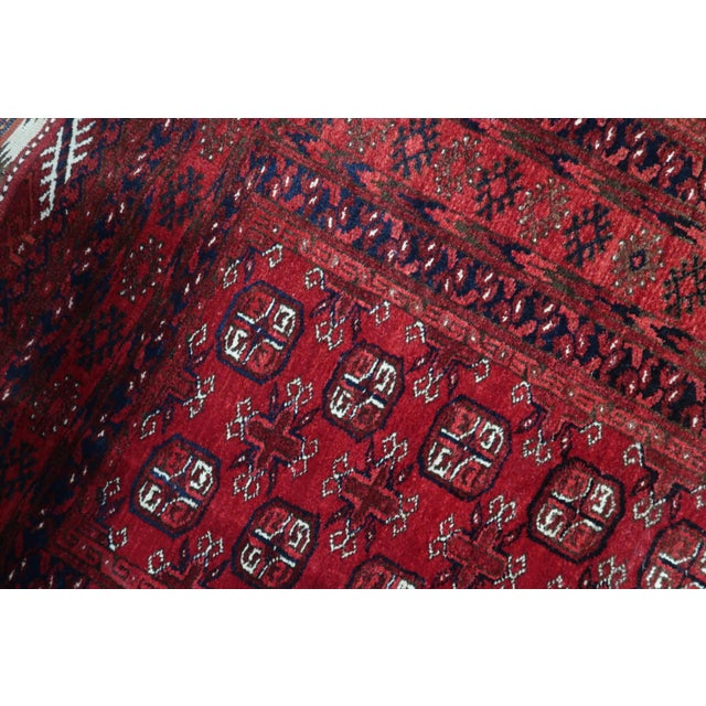 1960s, Handmade Vintage Afghan Ersari Runner 3.5' X 9.2' For Sale - Image 4 of 18