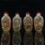 Yellow Set of 4 Vintage Inside-Painted Chinese Snuff Bottles For Sale - Image 8 of 9