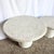 Postmodern Off White Stucco Mushroom Nesting Side Tables - Set of 3 For Sale In Miami - Image 6 of 8