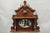 Antique Eastlake Victorian Carved Walnut Oval Mirror Sideboard Backsplash Shelf. Great for use to repurpose as a wall...