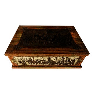 Large Antique Embossed Case, 1890s For Sale