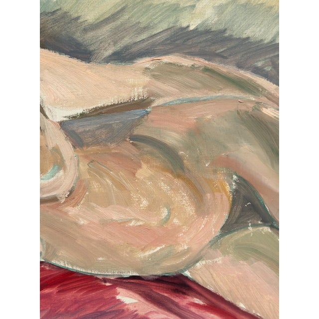 Arne Cassel, Lying Nude, 1960s, Oil on Canvas, Framed For Sale - Image 12 of 18