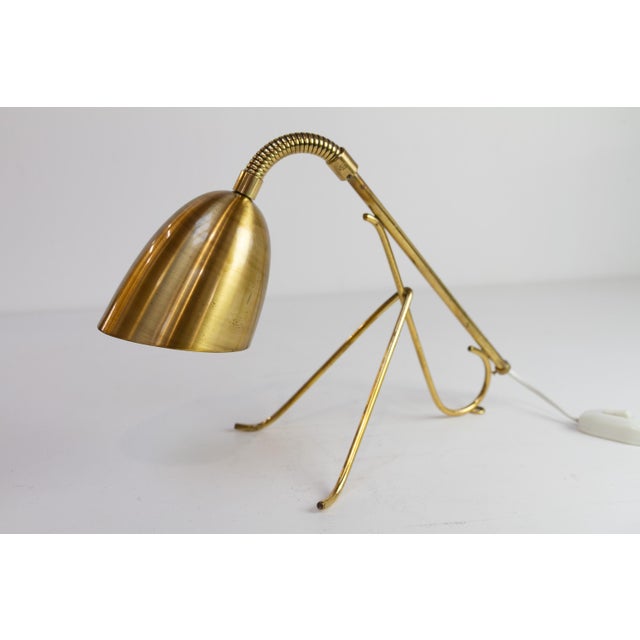 Swedish Brass Table Lamp, 1950s For Sale - Image 6 of 18