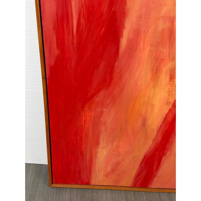 Paint Abstract Expressionism Acrylic on Canvas, Framed For Sale - Image 7 of 12