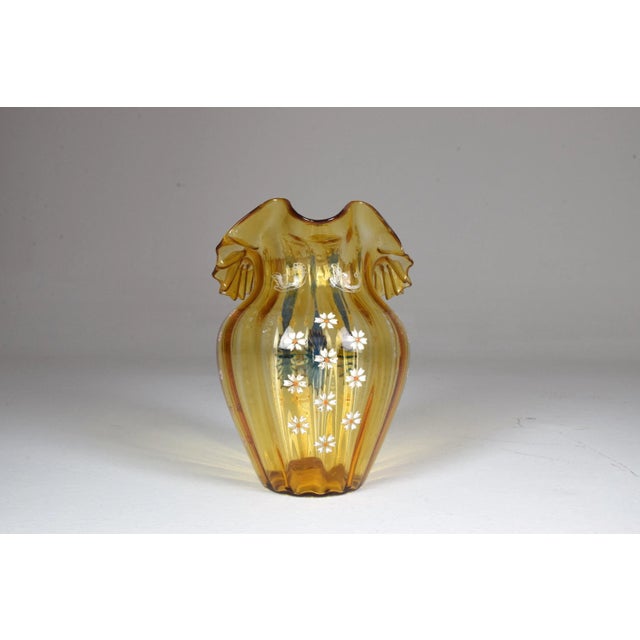 Italian Murano Liberty-Style Blue and Yellow Glass Pitcher, 20th Century For Sale - Image 11 of 12