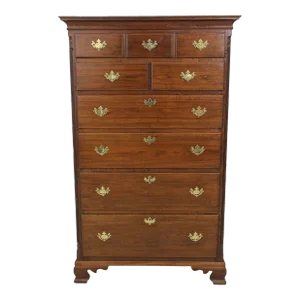 Antique Early 19th Century Walnut Pennsylvania High Chest