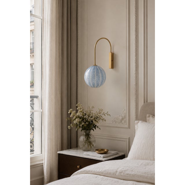 1990s Blue Tulipano 20 Wall Lamp from La Murrina, 1990s For Sale - Image 5 of 18