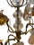 Hollywood Regency Pair 3-Arm French Gilt Brass Crystal Fruit and Crystal Candelabra, Made in France, Mid-Century Hollywood Regency For Sale - Image 3 of 12