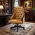 Bring timeless sophistication to a home office or executive workspace with this stately high-back swivel chair....
