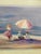 1990s Nora DeBolt Coastal Beach Lithographs in Light Wood Frames, 1992 - a Pair For Sale - Image 10 of 12
