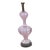 Vintage Murano Pink Hand-Blown Art Glass Table Lamp, Italy For Sale