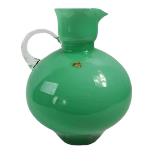 Vintage Empoli Italian Art Glass Pitcher