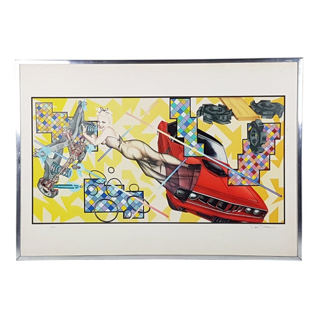 Multiple Poster by Peter Phillips for Jabik & Colophon, 1972 For Sale