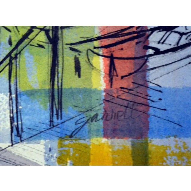 1950s 1950s "Palace of Fine Arts, San Francisco" Abstract Architectural Watercolor Painting For Sale - Image 5 of 5