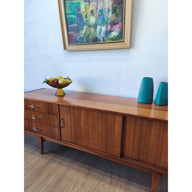 1970s Minimalist Modern Wooden Buffet, 1970s For Sale - Image 5 of 18