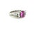 1980s 1980s Gia 2.37 Ct. Unheated Pink Sapphire and Diamond Ring, 14k White Gold, Size 6.25 For Sale - Image 5 of 10