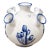Vintage Royal Twickel Ter Steege Bv Delft 5 Finger Tulip Vase For Sale