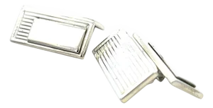 1990s Pair of Gucci Estate Cufflinks Sterling Silver