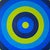 Vintage Signed Op Art Concentric Circles Oil Painting For Sale - Image 4 of 13