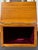Vintage Mid 20th Century Hand Crafted Lidded Pine Wood Velvet Lined Desktop Box For Sale - Image 9 of 10