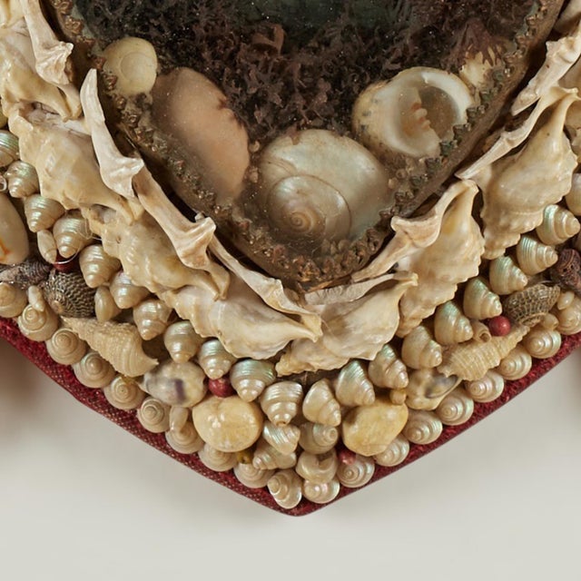 Antique British Colonial Heart Form Sailor Valentine For Sale - Image 9 of 10