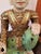 Early 20th Century Early 20th Century Thai Seated Boy Emperor Polychrome Statue For Sale - Image 5 of 13
