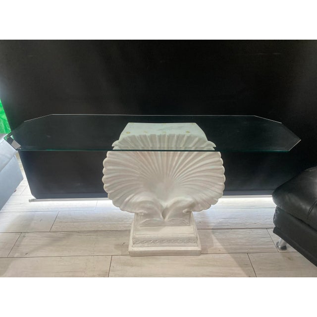 Mid 20th Century Sea Shell Console Table in the Manner of Groult For Sale In Miami - Image 6 of 9