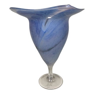 Large Limited Edition Murano Glass Vase by Vito Seguso, 1987 For Sale