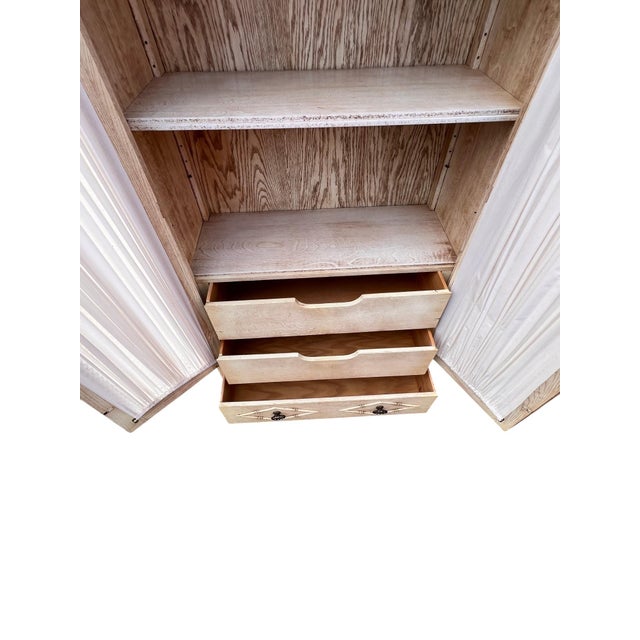 Vintage Faux Bamboo Armoire For Sale In New York - Image 6 of 15