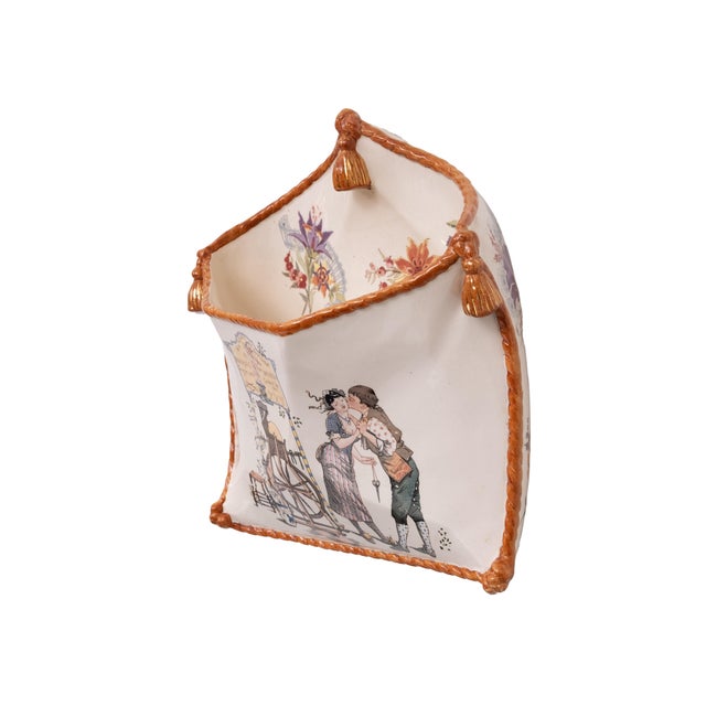 20th Century Sarreguemines Ceramic Letter Box, France, 1820 For Sale - Image 3 of 9