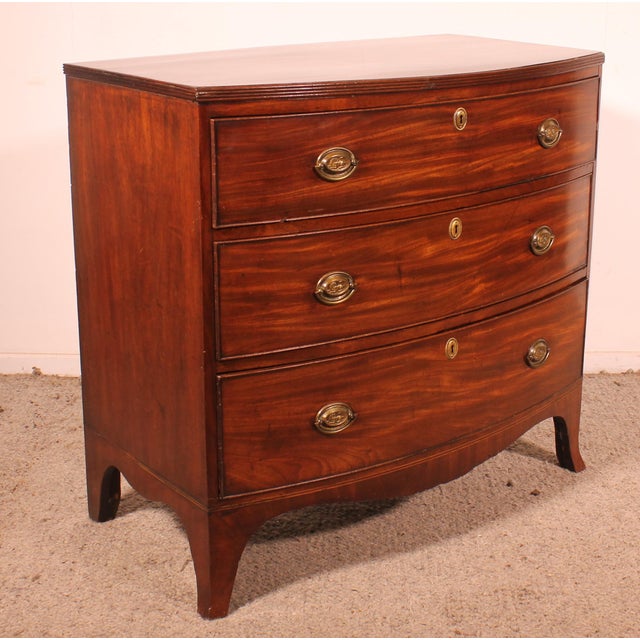 Small Regency Domed Mahogany Commode, 1800 For Sale - Image 9 of 10
