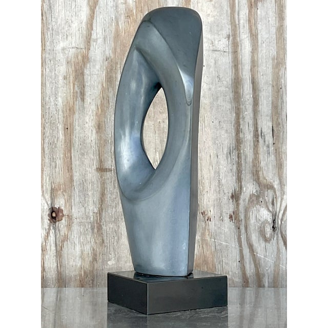 Contemporary Vintage Abstract Granite Sculpture For Sale - Image 3 of 12