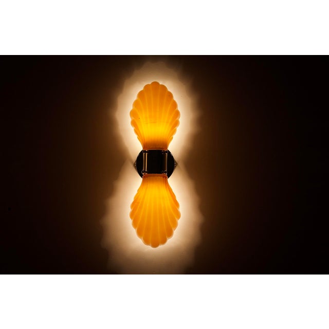 Gold Italian Shell Wall Lights, 1970s, Set of 2 For Sale - Image 8 of 14