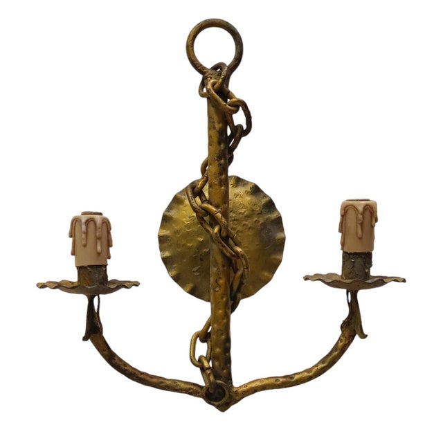Mid-Century Modern Anchor Nautical Lamp, 1950s For Sale - Image 3 of 5