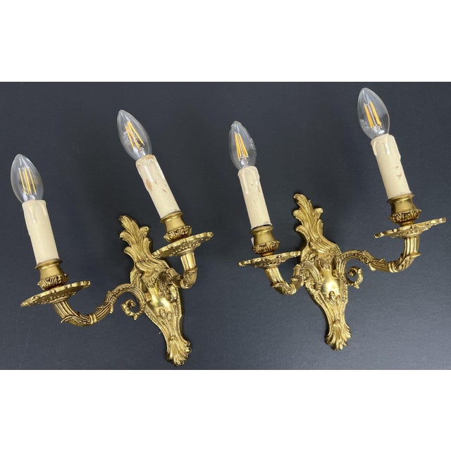 Vintage French Wall Sconces, Set of 2 For Sale - Image 11 of 13