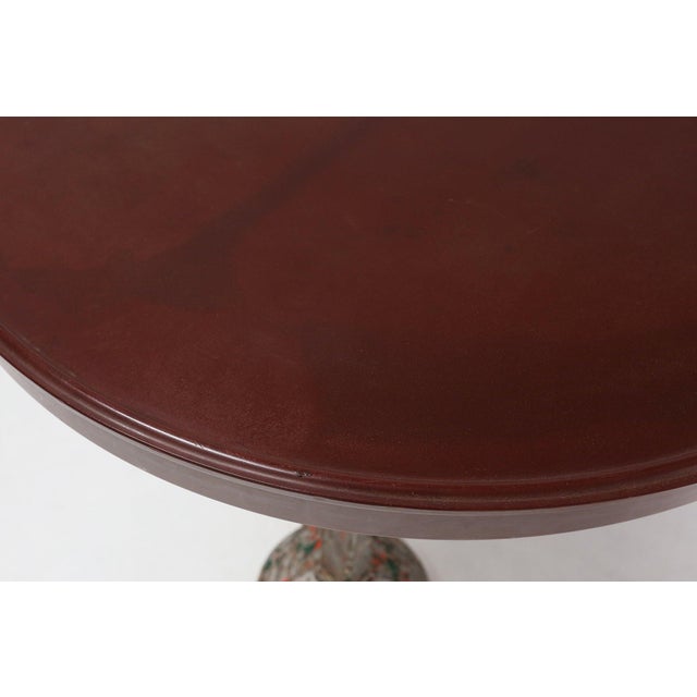 Metal Bistro Table with Bakelite Top by Louis Vuitton for Rex, France, 1930s For Sale - Image 7 of 15