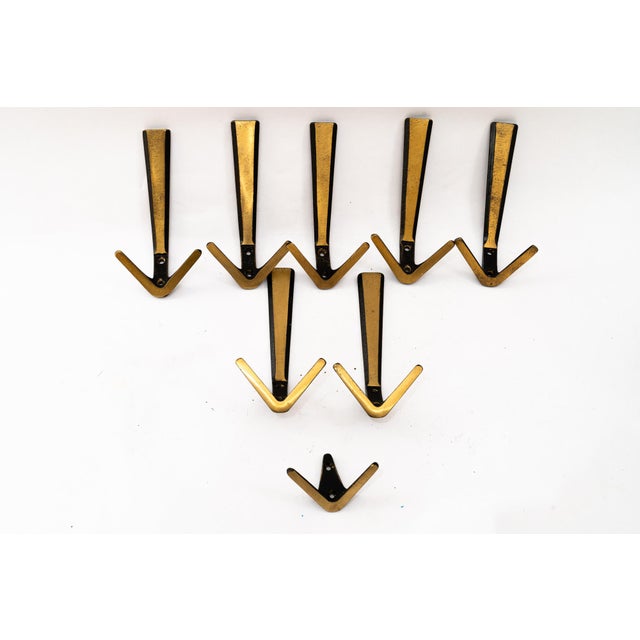 Mid-Century Modern Hooks by Herta Baller, Vienna, Austria, 1950s, Set of 8 For Sale - Image 3 of 14