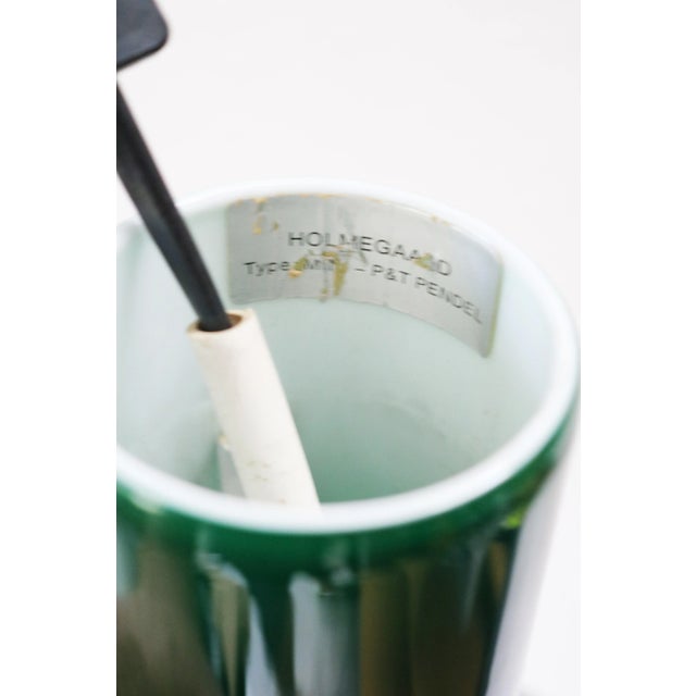 Metal Green P & T Wall Light by Michael Bang for Holmegaard, Denmark, 1970s For Sale - Image 7 of 11