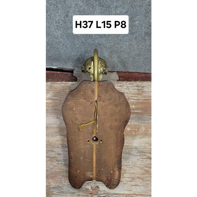 Louis XVI Style Wall Sconce in Bronze and Cut Crystal For Sale - Image 4 of 6