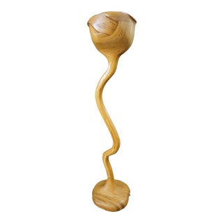 Sculptural Zebrawood Floorlamp by Michael Gilmartin For Sale