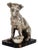 F Coffin, Jack Russell Dog Sculpture, 1920s, Bronze and Marble For Sale