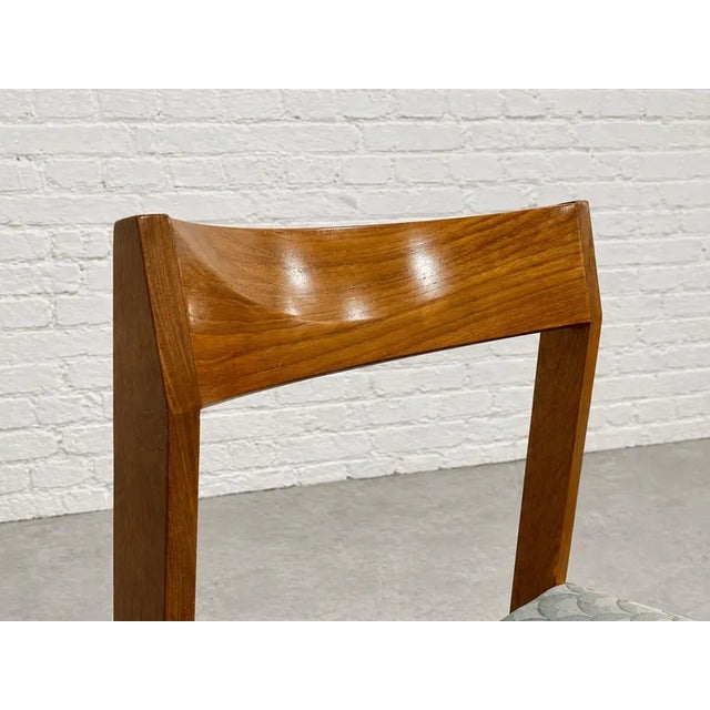 1960s Mid Century Modern Teak Danish Dining Chairs by Knud Andersen for Jensen, Set of 6 For Sale - Image 5 of 10