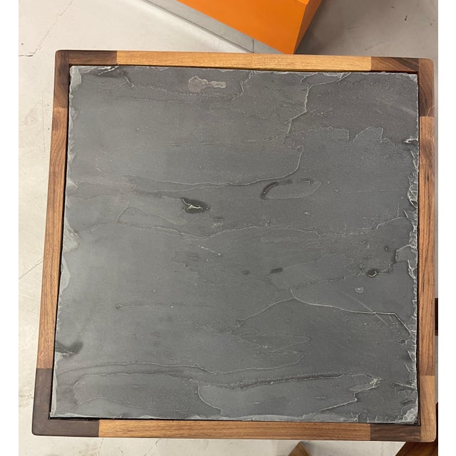Custom Walnut and Slate Tables For Sale - Image 11 of 12