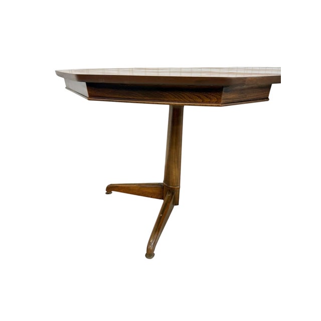 Brown Mid-Century Modern Kent Coffey Perspecta Walnut Dining Table For Sale - Image 8 of 9