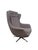 Modern Mid-Century Style High-Back Swivel Wing Lounge Chair For Sale - Image 16 of 18